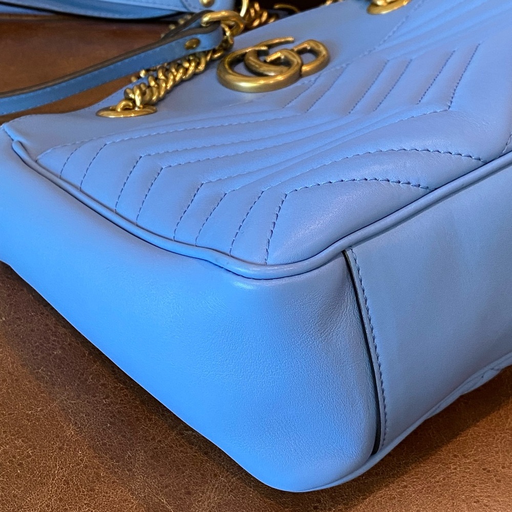 Gucci GG Marmont Chain Tote Matelasse Leather - Picture 9 of 15